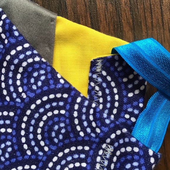 Fabric Face  Mask - Blue washable - Picture 2 of 6